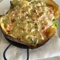 The vegan jacked potato   at Daneku Ecológico in Benalmadena