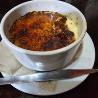 Crème brûlée at Aka Sushi in Lima