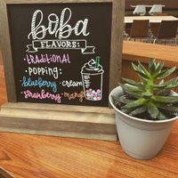 Boba options at HoiTEA ToiTEA in Indianapolis