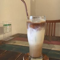 黒糖ラテ Brown Sugar Latte  at Vege To Coffee in Tokyo