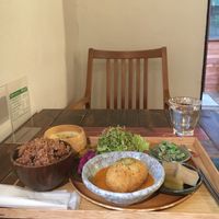 Table view  at Vege To Coffee in Tokyo