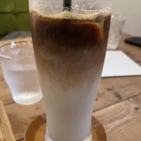 Iced oat milk coffee  at Vege To Coffee in Tokyo
