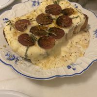 Brioche con uvas, limón y queso estilo feta  at Venn Canteen in Porto