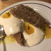 Almond cake with lemon curd   at Venn Canteen in Porto