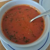 Soup with Quinoa at Venn Canteen in Porto