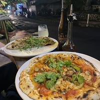 Kimchi and potato pizza surprised me   at Pizza Cult in Ubud