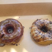 Chocolate chocolate,  cookies and cream at Parlor Doughnuts in Oceanside