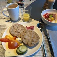 vegan options from breakfast buffet   at Aja Travemünde in Luebeck
