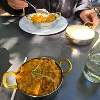 Chana masala and curry at Mandala in Warsaw
