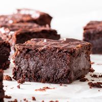 Vegan brownie at Vege House in Belgrade