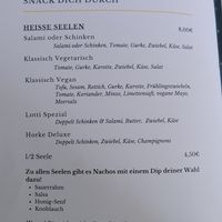 Speisekarte at Café Bar Horke in Isny Im Allgaeu
