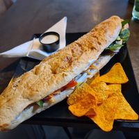 Ganze vegane Seele mit veganem Dip at Café Bar Horke in Isny Im Allgaeu