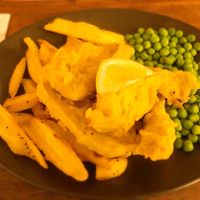 Banana blossom fish and chips at The Kings Arms in Melrose