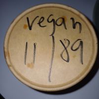 Vegan food clearly marked at Rak Thai in Melrose