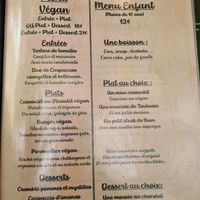 Vegan menu at Le Cachotier in Carcassonne