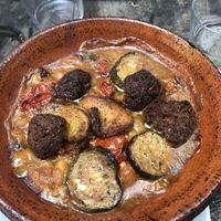 Cassoulet patates douces et boulettes   at Le Cachotier in Carcassonne