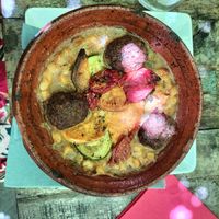 Cassoulet vegan at Le Cachotier in Carcassonne