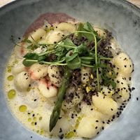 Truffle gnocchi (ask for no parm)  at Le Cachotier in Carcassonne