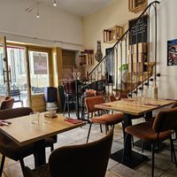 Downstairs and upstairs seating. at Le Cachotier in Carcassonne