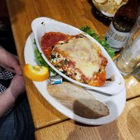 Spinach lasagna at Mother's Cafe and Garden in Austin