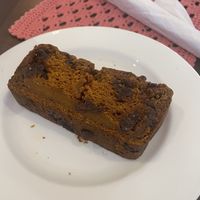 Pumpkin ginger bread  at Open Door Tea in Stratford