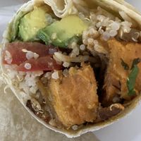 Vegan Morning Wrap. YUM!  at Open Door Tea in Stratford