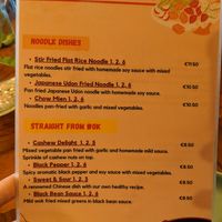 New vegan menu (also many dishes on the regular menu can be made vegan, ask the waiter) at Umbrella Asian Tapas in Galway