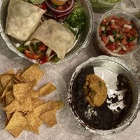 Burrito Vegano, guacamole and pico   at La Jarochita in Stafford