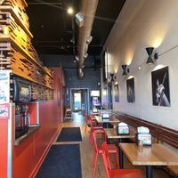 Drink Station, Arcade, and Seating Area (Ample)  at Sizzle Pie - E Burnside in Portland