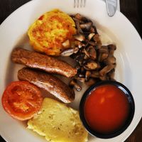 Vegan fry at Menlo Park Hotel in Galway