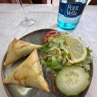 Vegan samosas  at Bayleaf Indian in Tossa De Mar
