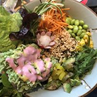 Bowl mit crispy Tofu at Udum in Cologne