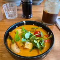 Coconut soup with lemon grass at Udum in Cologne