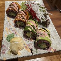 Salmon and avocado sushi  #Veganuary at Udum in Cologne