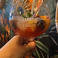 Pink strawberry mocktail at Zeeuwse Schatkamer in Zierikzee