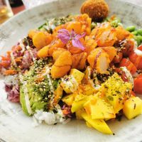 Poke bowl shrimp. Verry good. at Zeeuwse Schatkamer in Zierikzee