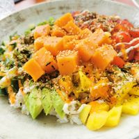 Poke bowl salmon. Lekker. at Zeeuwse Schatkamer in Zierikzee