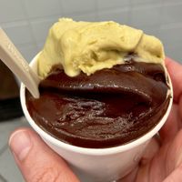 Chocolate pistachio   at Tondi Gelato in Santa Barbara