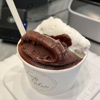 Chocolate coconut  at Tondi Gelato in Santa Barbara