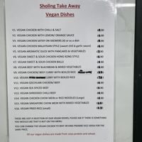 Menu October 2023 - more of the normal menu can be ‘veganised’ too  at Sholing Take Away in Southampton