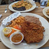 Vegan Milanesa plate at Mr. Natural - East Cesar in Austin