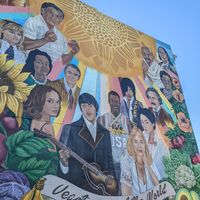 Mr natural Mural at Mr. Natural - East Cesar in Austin