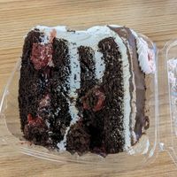 Forest chocolate cake (vegan) at Mr. Natural - East Cesar in Austin