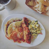 Monthly vegan brunch plate at Mr. Natural - East Cesar in Austin
