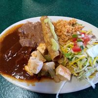 Brunch buffet plate at Mr. Natural - East Cesar in Austin