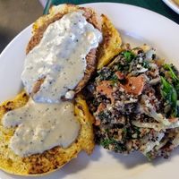 Chicken and biscuits available on Fri/Sat at Mr. Natural - East Cesar in Austin