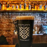 Draft beer Imperial Stout (Indajani Brewery) at Luvina Vegan Bar in Mexico City