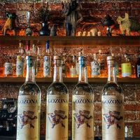 Mezcal Gozona at Luvina Vegan Bar in Mexico City