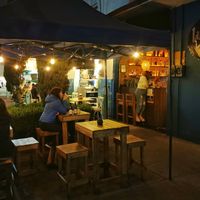 La terraza at Luvina Vegan Bar in Mexico City