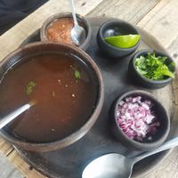 Consomé at Luvina Vegan Bar in Mexico City